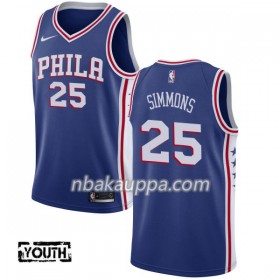 Philadelphia 76ers Ben Simmons 25 Nike 2017-18 Sininen Pelipaidat Swingman - Lasten